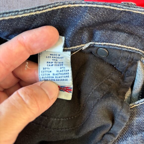 Hudson Jeans Y2K Bootcut Dark Wash Flap Pocket Size 29 Vintage - Picture 7 of 8